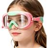 Generico Occhialini Bambini - Occhiali Da Piscina Antiappannamento Ampia Visuale Con Tappi Auricolari,Occhialini Da Nuoto Per Ragazzi Con Cinturino Regolabile | 3-14 Anni Lago Acquatico