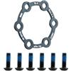 Yhenlovtt 6 fori 44 mm per freni a disco per bicicletta compatibile con scooter elettrico disco freno 2 o 3 o 4 o 5/6 mm di spessore in lega di alluminio disco freno per guarnizione (2 mm)
