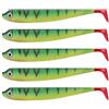 Tsophreniq Esche morbide da 9,5 cm con coda a T flessibile, in PVC, ideali per walleye, pesca acquatica, realistiche, esche da nuoto