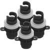 Toyvian 4 Pezzi Adattatore per Valvola di Gonfiaggio per Pompa da Auto Compatibile con Kayak e Tavole da Surf con Guarnizione e Design Resistente