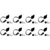 Vjsujehgy 8X per Club Car Speed Sensor per ADC Motor Club Car IQ e Precedent 1027049-01 102265601 con Magnete Sensore di velocità