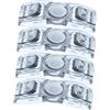 DEEPCRAFF 4 Pezzi Fibbia per Occhiali da Nuoto in Plastica, Portatile Antiscivolo, Adatta a Cinturini Larghi 10-13mm per Sport Acquatici