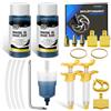 Vepazony Kit di spurgo per Magura MT5 MT7 MT8 MT2 HS33 ecc., olio minerale per freni a disco idraulici da 120 ml, kit di servizio per freni a bicicletta, con liquido per freni Bleed Blood