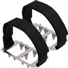 CuiCanfla - Punta per scarpe antiscivolo, 2 tacchetti da neve, tacchetti con 10 rivetti in acciaio, salire, neve invernali, tacchetti da pesca