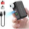 TOWILD A05 Pompa Elettrica per Bici, 130PSI Gonfiatore Ultra Compatto Portatile, 145g Leggero, Ricarica Veloce Type-C, Luce LED, Valvole Presta e Schrader per Bici da Strada e MTB