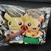Pokemon Center Originale Mensile Coppia Pikachu Agosto 2016 Peluche Raro Giap...