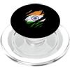 Indian Heritage Graphics Bandiera indiana strappata artiglio segni disegno patriottico PopSockets PopGrip per MagSafe