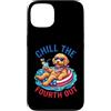 Doodle pup fourth july fireworks patriot Custodia per iPhone 13 Chill The Fourth Out Goldendoodle Dog Patriotic