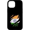 Indian Heritage Graphics Custodia per iPhone 15 Bandiera indiana strappata artiglio segni disegno patriottico