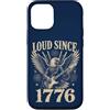 Patriotic USA America Anniversary Pride Custodia per iPhone 12/12 Pro Forte dal 1776 Patriotic Eagle Guitar Fireworks USA