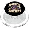 Funny Horror Fan Designs Horror Nerd Spooky Reader Book Fan Lettura Halloween PopSockets PopGrip per MagSafe