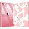 FINTIE Custodia per iPad (A16) 11ª Gen 11 (2025)/iPad 10ª Gen 10.9 (2022) con Portapenne - Sottile Leggero Trasparente Cover Posteriore con Bordo in TPU Morbido Auto Sveglia/Sonno, Strawberry Cow