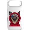 Belgian Malinois Puppy Lover PS Custodia per iPhone Air Patriot Belgian Malinois Closeup Portrait US Flag Occhiali da sole