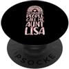 Rosy Personalized First Name Merch for G Le mie persone preferite mi chiamano zia Lisa Nome zia PopSockets PopGrip Adesivo