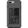 JB's Military Shop Custodia per iPhone 7 Plus/8 Plus Frogman, bandiera americana nera invecchiata