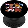 Scotland Croatia Roots Bandiera Croazia Scozia Radici croate Orgogliosa scozzese PopSockets PopGrip Adesivo