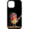 Rocking Battery Outfit Custodia per iPhone 12 Pro Max Impressionante batteria Rock con chitarra elettrica Costume