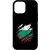Bulgaria Pride Designs Custodia per iPhone 12 Pro Max Bandiera bulgara effetto invecchiato, design patriota