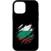 Bulgaria Pride Designs Custodia per iPhone 12 mini Bandiera bulgara effetto invecchiato, design patriota