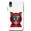 Boxer Puppy Lover PS Custodia per iPhone XR Patriot Boxer Closeup - Occhiali da sole con bandiera americana