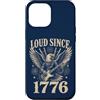 Patriotic USA America Anniversary Pride Custodia per iPhone 12 Pro Max Forte dal 1776 Patriotic Eagle Guitar Fireworks USA