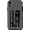 JB's Military Shop Custodia per iPhone X/XS Frogman, bandiera americana nera invecchiata