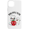 Punny Bone Custodia per iPhone 14 Plus Bone Apple Teeth - Divertente gioco di parole