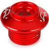 Generic Tappo di riempimento olio M20 x 1,5 per Suzuki GSR600 GSR750 GSX650F GSX1250F GSXS GSX-S 125 750 1000 GSXR GSX-R 125 250 600 750 1000 (rosso)