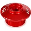 Generic Tappo per filtro dell'olio del motore del motociclo per Aprilia Dorsoduro 750 RSV4 Factory SHIVER 750 TUONO 1000R V4 1100 (rosso)