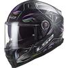 LS2, Casco Moto Integrale VECTOR II TROPICAL Gloss Black White, S