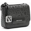 Armani Exchange Liz Pebble Embossed Logo Texture - Borsa a tracolla da donna, colore: Nero, Nero, taglia unica