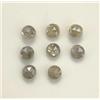NATURAL ROSE CUT DIAMONDS 0.28 KT 8 Pezzi Grigio Tonalità Colore Forma Rotonda Rose-Cut Diamante Naturale