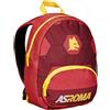 AS Roma Seven Zaino Asilo Small, A.S. ROMA Calcio, Nero Bianco - Tasche Laterali Porta Borraccia, Tasca Frontale, Zainetto Asilo Bambino - Zaino Scuola Kid