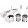 Dexam Rotary Cheese Grater Set di grattugia Rotante per Formaggio, Bianco