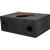 TOPPERFUN Box per Altoparlante Subwoofer Auto in Legno Nero Bassi Potenti e Facile da Usare per Installazione Audio Veicolare