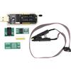 YINETTECH 1 Set CH341A 24/25 Serie EEPROM Flash BIOS Programmatore USB con SOIC8 SOP8 Modulo Adattatore per Routing Scheda Madre Pannello LCD Programmazione