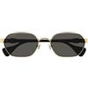 Gucci Occhiali da Sole GG1593S 001 Oro/Grigio Scuro Unisex 56/18/140