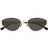 Gucci Occhiali da Sole GG1853S 001 Oro/Grigio Donna 55/19/145
