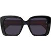 Gucci Occhiali da Sole GG1861S 004 Nero/Viola Donna 53/20/145