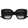 Gucci Occhiali da Sole GG1975S 002 Nero/Grigio Donna 50/22/145
