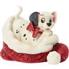 Enesco Jim Riva Disney Traditions 101 Dalmata Babbo Natale Cappello Figurina #6018719