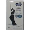 Sauber Linea Uomo Fantasia Filato Q-skin 13-17 Mmhg Calza 70 Denari Nero Pois Rossi Taglia S/m