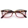 Corpootto Trendy Tartaruga-rosso Occhiali Da Lettura +2,00