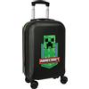 safta MINECRAFT - Trolley da cabina 20 pollici, valigia con ruote, lucchetto di sicurezza, valigia leggera, 34,5 x 20 x 55 cm