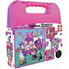 Educa - Puzzle Minnie Happy Helpers Valigetta | 4in1 Progressivo 12/16/20/25 pezzi | Minnie, Disney | dai 3 anni (17638)