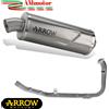 Arrow Scarico Completo CF Moto 450 MT 25 Arrow Terminale Titanio Fondello Inox