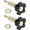 VGOL 2 viti per carburatore d'aria per moto, M5 x 0,75 mm, compatibili con PWK, compatibili con KEIHIN PE (nero)