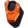 BIQAZWV For piastra cavalletto laterale allargabile in alluminio for moto KTM for Duke 125 200 390 690 for SMC for DUKE125 for DUKE200 for modelli DUKE390(Orange)