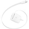 Belkin UltraCharge Caricatore USB C da 45W con Cavo USB-C Retrattile da 0,8m e Porta USBC, Carica Batterie Cellulare Rapido per iPhone 17/16 Series, Galaxy S26 Series, AirPods, Tablet, MacBook, Laptop