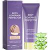 Générique Body Foundation Waterproof, Felpa resistente, Lightweight Full Body Skin Cover, 2,28 x 5,83 Inches Natural Long Lasting Concealer for Legs, Arms, Body Ink, Scars and Blemishes